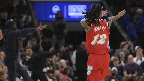 Ja Morant hizo el gesto en un encuentro entre los Memphis Grizzlies y los Golden State Warriors