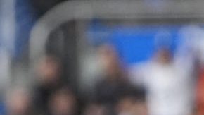 El defensa del Real Madrid Raúl Asencio celebra el gol de Camavinga ante el Alavés.