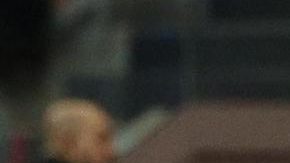 Santiago Giménez en un partido entre el Milan y el Atalanta.