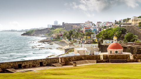 Panorama,Of,La,Perla,Slum,In,Old,San,Juan,,Puerto