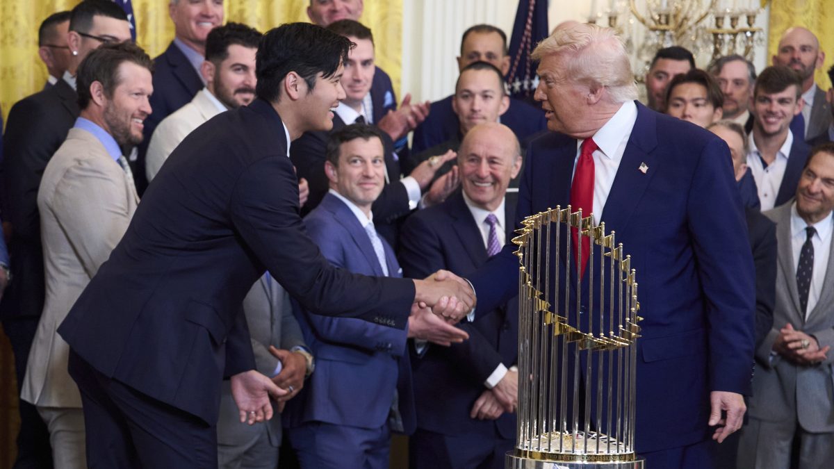 Trump recibió a los Dodgers en la Casa Blanca y se deshizo en elogios hacia Shohei Ohtani