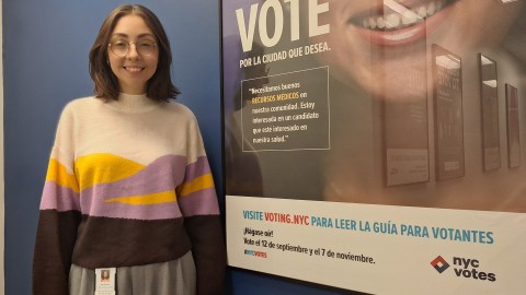 Jadel Munguia, es portavoz de la Junta de Financiamiento de Campañas de NYC: Queremos masificar lo más que se pueda la participación.