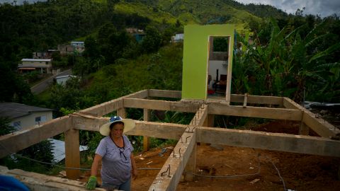 Casa en escombros por el embate del huracán María en Puerto Rico