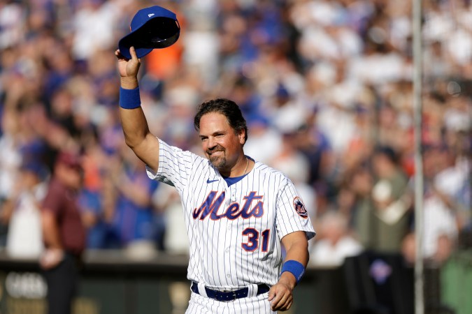 Mike Piazza jugó en los Mets por ocho temporadas.