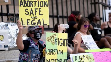 Protesta frente al Capitolio de Georgia a favor del aborto