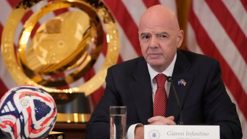 Giani Infantino presidente de la FIFA.