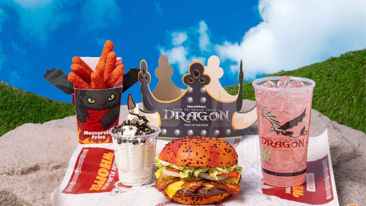 Burger King lanza menú temático de "Cómo Entrenar a tu Dragón" con ofertas y juegos