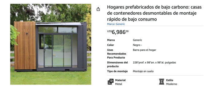 Esta casa prefabricada de Amazon cuenta con grandes detalles para una estancia de años. 