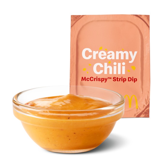 La nueva salsa para mojar de chile combina el sabor dulce con un toque ligero de picante.