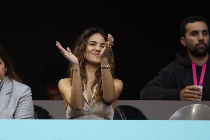 Eiza Gonzalez fue público en el torneo de tenis Mutua Madrid Open.