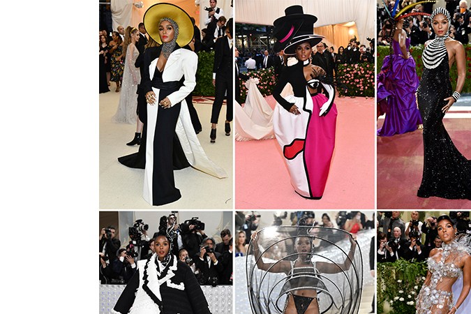 Janelle Monae en la MET Gala a través de los años.