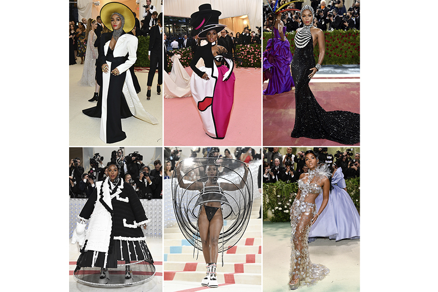 Janelle Monae en la MET Gala a través de los años.