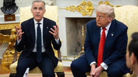 “Nunca digas nunca”: Trump respondió a Mark Carney tras negarse a vender Canadá