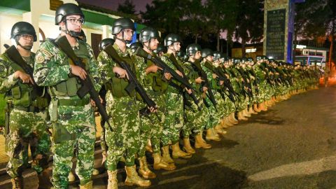 Despliegue de tropas militares, equipos y medios terrestres, aéreos y fluviales para reforzarán la seguridad del 75° Congreso Ordinario de la FIFA.