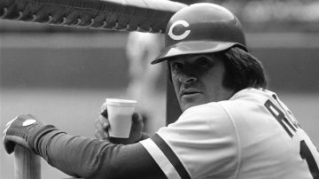 Pete Rose, leyenda de los Cincinnati Reds y de la MLB.