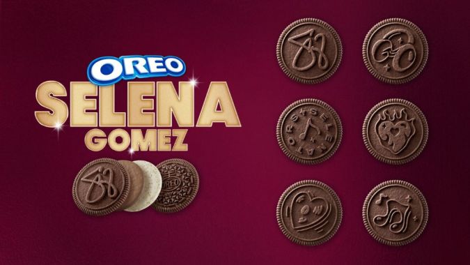 The Oreo cookies by Selena Gomez of limited editing presents 1 of 6 unique reliefs designed thinking of the selenators.