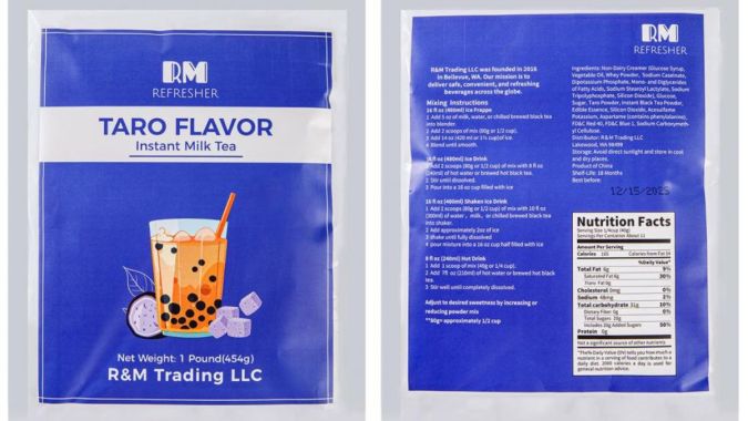 Taro Flavor Instant Milk Tea by RM Refresher