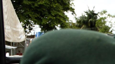 Fotografía que muestra un cartel del Ministerio de Seguridad Pública este miércoles, en Lajas Blancas (Panamá).