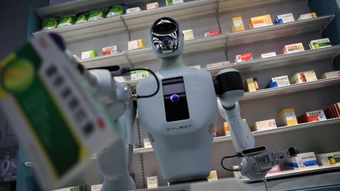 Robot en exposición de tecnología en China. Imagen referencial.