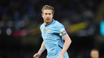 Kevin De Bruyne durante un encuentro entre el Manchester City y el Aston Villa.