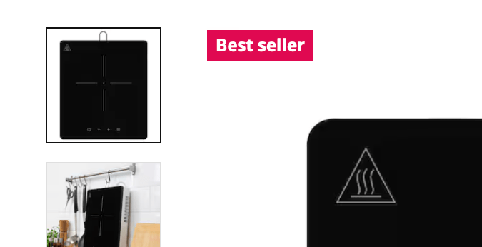 Esta placa de cocción puede alcanzar altas temperaturas en poco tiempo. 