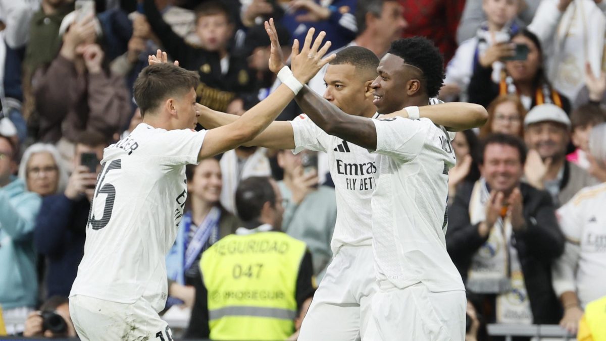 Real Madrid sufre pero vence al Celta con golazo de Arda Güler y doblete de Mbappé