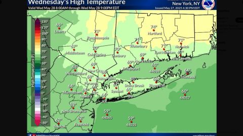 Temperaturas previstas este 28 de mayo en el área triestatal.