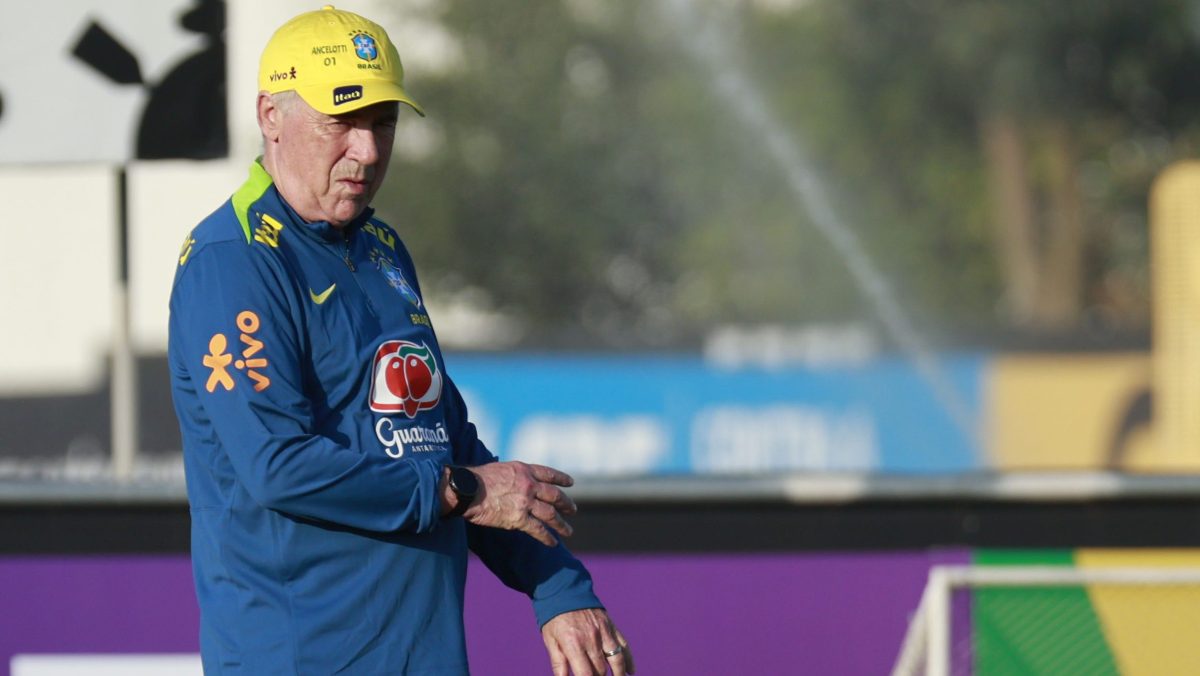 Carlo Ancelotti dirigió primer entrenamiento en Brasil y apunta a su debut