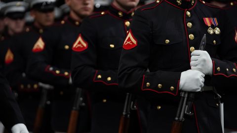 Foto de archivo de agentes del Cuerpo de Marines de los Estados Unidos.
