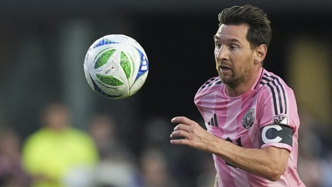 Messi durante un encuentro frente a Columbus Crew en la MLS.