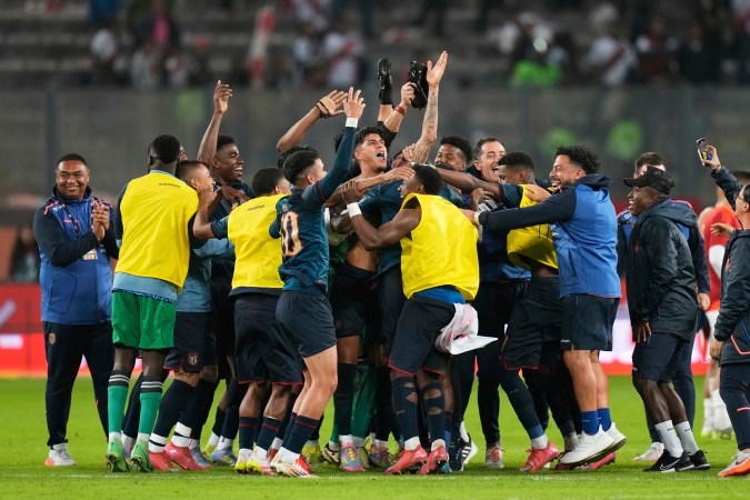 Ecuador celebrando el pase a la Copa del Mundo 2026.