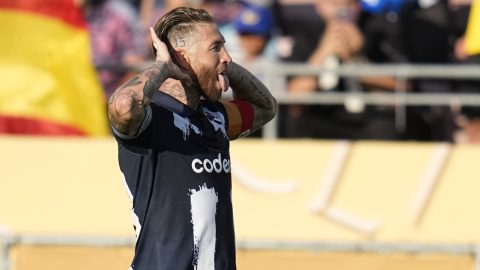 Ramos celebra su gol ante Inter de Milán en el Mundial de Clubes.