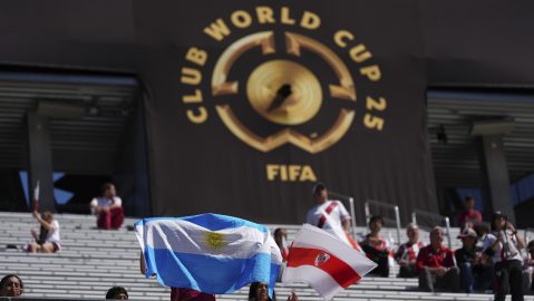 Fans argentinos en el Mundial de Clubes.