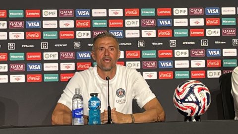 Luis Enrique en rueda de prensa.