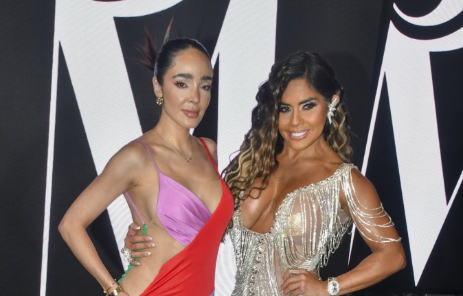 Manelyk González y Maripily acompañaron a Caramelo en su debut como modelo.