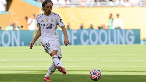 Luka Modrić con el Real Madrid en el Mundial de Clubes.