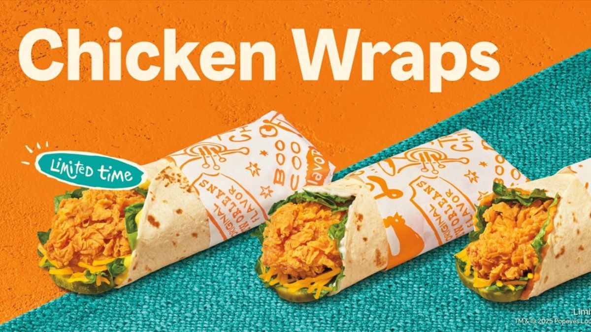 Por solo $3.99: Popeyes lanza sus esperados wraps de pollo en 3 sabores y refrescos de arándanos