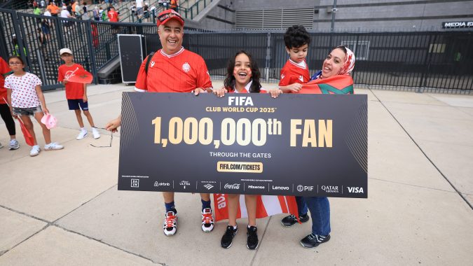 Un millón de aficionados durante el partido del grupo G de la Copa Mundial de Clubes de la FIFA 2025 entre la Juventus FC y el Wydad AC en el Lincoln Financial Field.