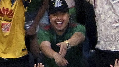 Fans mexicanos en el SoFi Stadium de Los Ángeles.