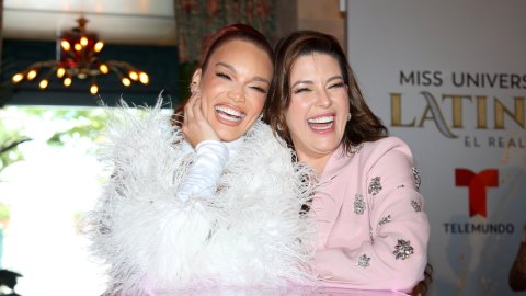 Zuleyka Rivera y Alicia Machado, capitanas de los equipos Esmeralda y Rubí en Miss Universe Latina, El Reality.