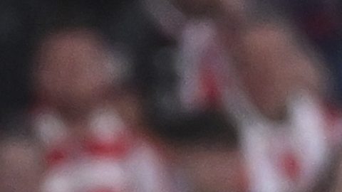 Robert Lewandowski en el partido entre el Athletic Bilbao y el Barcelona.