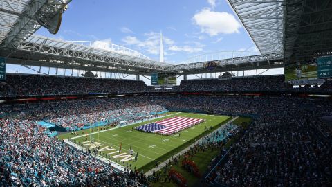 Vista del Hard Rock Stadium.