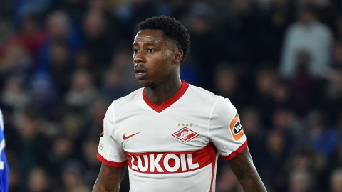Quincy Promes durante un encuentro de Europa League con el Spartak Moscú en 2021.