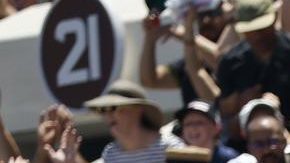 Hinchas del PSG y del Atlético en el Rose Bowl.
