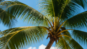 Artículos de viaje como maleta, laptop, cámara, sombrero y pasaporte frente a imágenes de playa, crucero, ciudad y carretera.