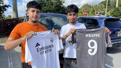 Hinchas del Real Madrid en Florida. Imagen referencial.