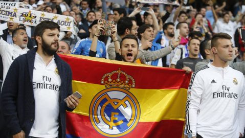 Hinchas del Real Madrid. Imagen referencial.