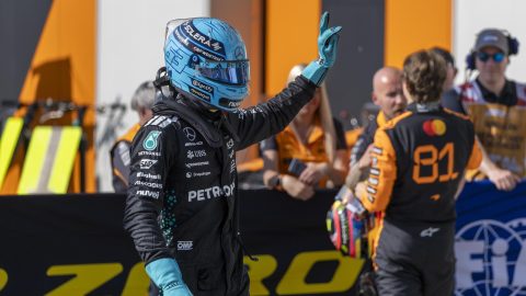 George Russell durante las carreras clasificatorias del GP de Canadá