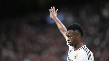 Vinícius Jr. durante un partido entre el Real Madrid y Athletic Bilbao.