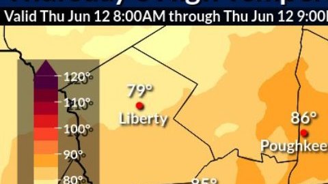 Pronóstico de clima en el área triestatal 12 de junio 2025.